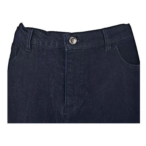 Denim & Co Womens 3X Classic Waist Boot Cut Jeans Indigo Embroidery Detail NWT - Picture 6 of 6